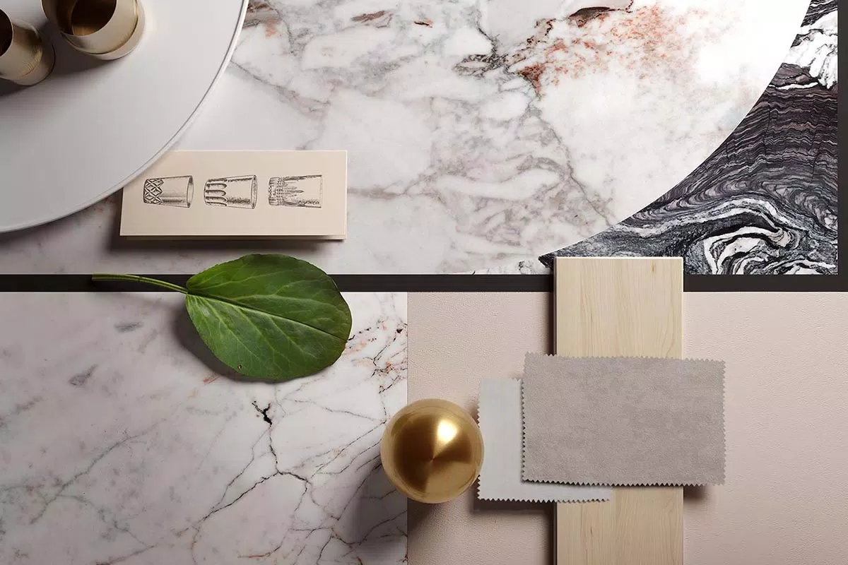material inspirations in porcelain stoneware.