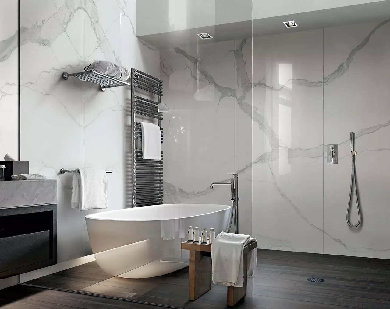 Marble inspiration with continual vein