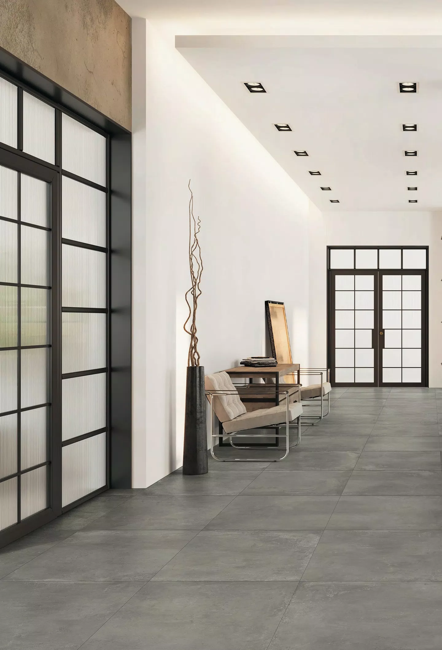 Florim Architectural Design Industrial Porcelain stoneware for indoor floor  tiles